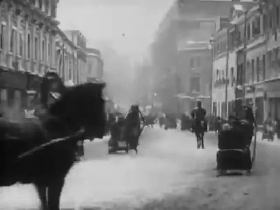 Москва в снежном убранстве, 1908 год. Документальное немое кино Жоржа Мейера