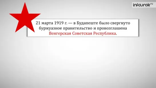 Венгерская (21.03.-6.07.1919) и Словацкая (16.06.-7.07.1919) Советские Республики