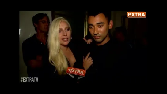 2015 // Lady Gaga > Extra TV (Brandon Maxwell Fashon Show) (Gagavision.net)