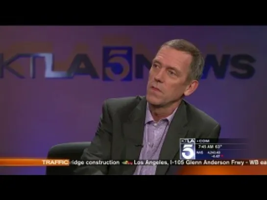 Hugh Laurie KTLA Morning News - 30.05.2014