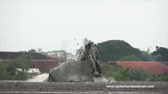 Spectacular mudvolcano - Bledug Kuwu, Indonesia - 4K video and aerial footage