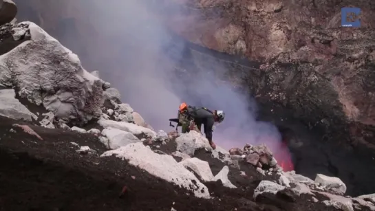 Cooking Smores In A Volcano