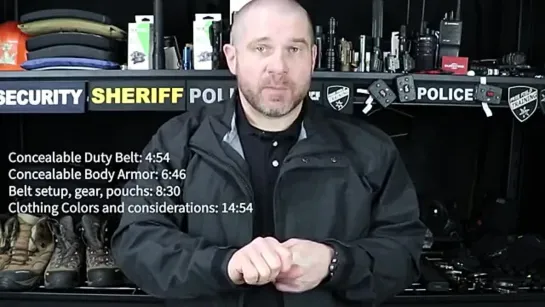 How to setup a CONCEALED DUTY BELT _ POLICE AND SECURITY TRAINING