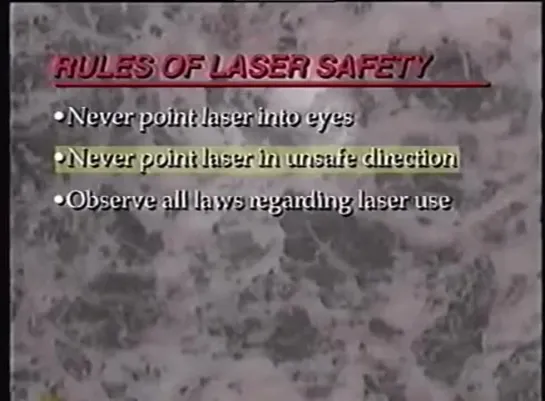 Laser Training and Defense Techniques (1999 VHS Tape)