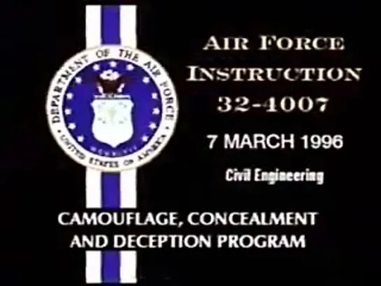 Camouflage, Concealment, and Deception Air Force Civil Engineering Video 613113