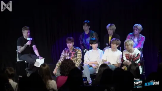 [Рус.саб][17.08.2018] Monsta X Teach Jojo Their Dance Moves, Talk Michael Jackson, Seeing Ghost & More! @102.7KIISFM