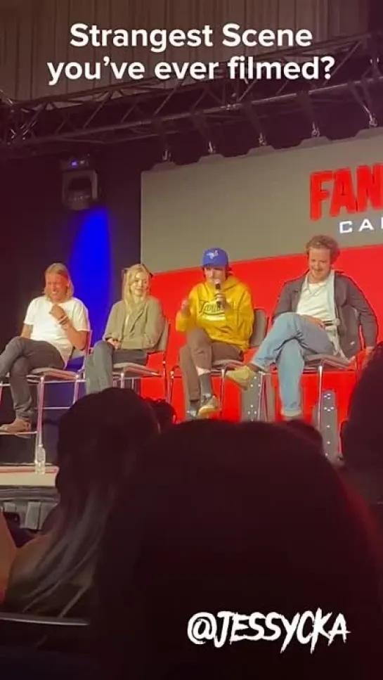 FAN EXPO 2022-QA -Stranger Things-Finn Wolfhard, Joseph Quinn, Jamie Campbell Bower, Grace Van Dien