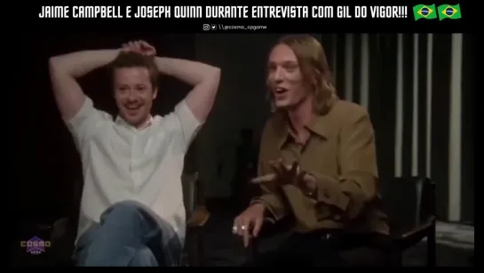 Jamie Campbell Bower e Joseph Quinn Stranger Things  Entrevista com Gil do Vigor   BRASIIIIL