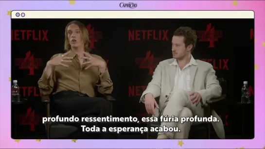 Jamie Campbell Bower e Joseph Quinn falam de personagens em Stranger Things