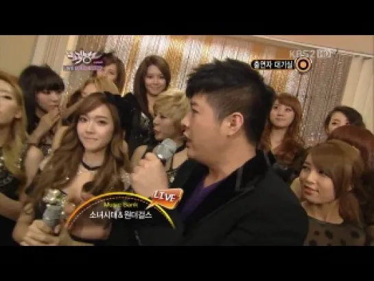 [INTERVIEW] SNSD & Wonder Girls Backstage (2011.11.25/Music Bank)