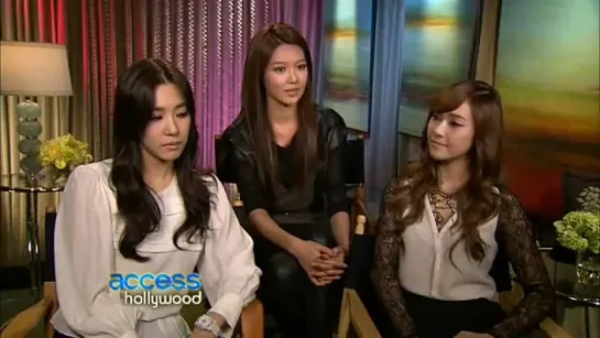 [INTERVIEW] SNSD (Sica, Fany, Sooyoung) - Access Hollywood (2011.11.14)