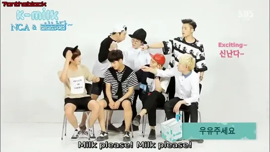 [ENG] 140817 Inkigayo Milk Song- NC.A + Block B