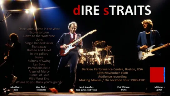 Dire Straits - 1980 - LIVE in Boston [audio only, complete show]