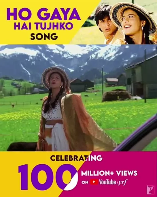 Песня "Ho Gaya Hai Tujhko" 100+ миллионов просмотров на ютуб