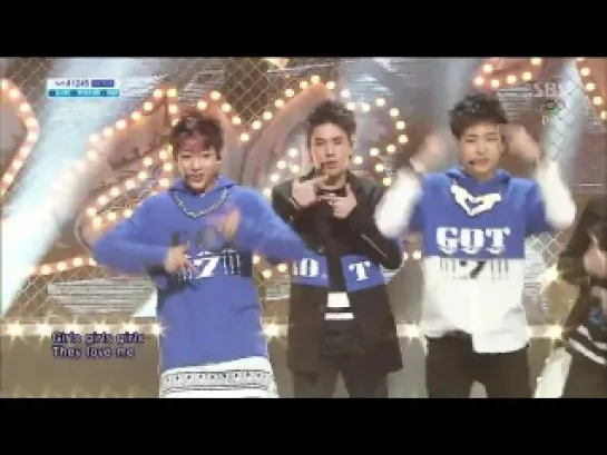 [PERF] 140202 GOT7 - Girls Girls Girls @ SBS Inkigayo