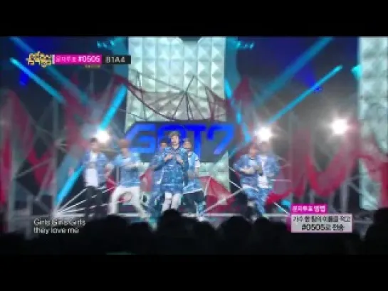 [PERF] 140125 GOT7 - Intro + Girls Girls Girls @ MBC Music Core