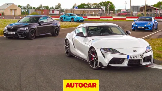 Toyota Supra vs BMW M2 Competition vs Porsche 718 Cayman T vs Alpine A110 Autocar [BMIRussian]