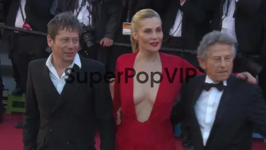 Roman Polanski, Emmanuelle Seigner and Mathieu Amalric at 'Venus In Fur' Red Carpet