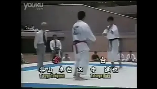 The 35th Japan Cup Kumite. 1992. Tatsuya Naka vs Takuya Taniyama