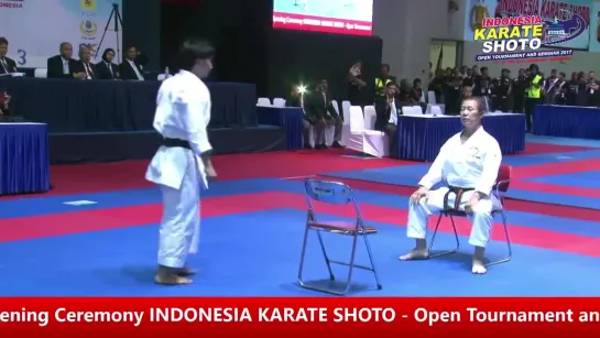 Masao Kagawa Shihan - JKS Enbu Demonstration in Indonesia 2017