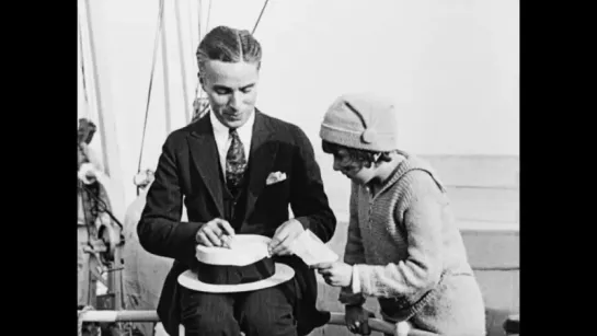 Charlie Chaplin on board Olympic