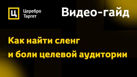 Как найти сленг и боли целевой аудитории