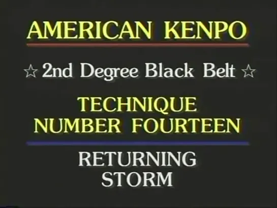 2nd Degree Black Belt Self-Defense 2 - American Kenpo Karate