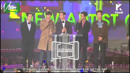 [Wteam] Melon Music Awards 2015, отрывок с WINNER [рус.саб]