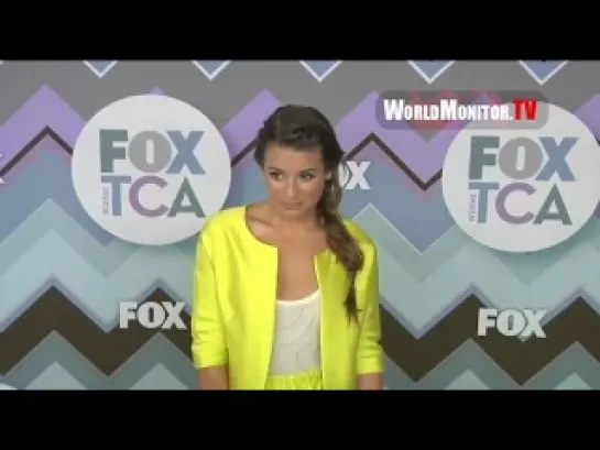 Glee star Lea Michele arrives at FOX Winter TCA 2013 All-Star party