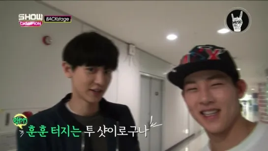 150627 CHANYEOL Backstage  @ Show Champion за ~20