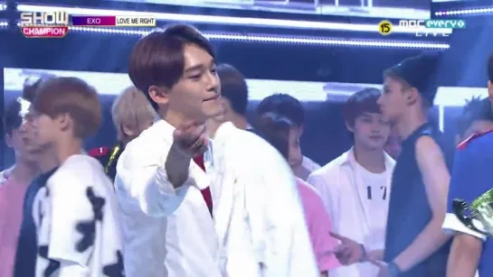 150617 EXO - Backstage + LOVE ME RIGHT + No,1 @ Show Champion