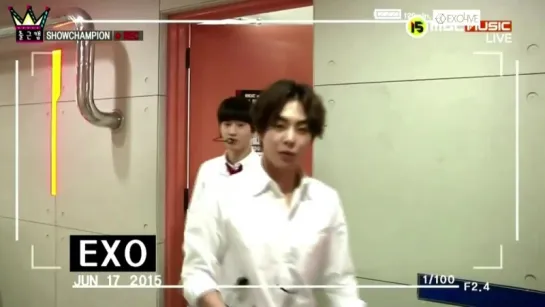 150617 EXO backstage opening @ Show Champion