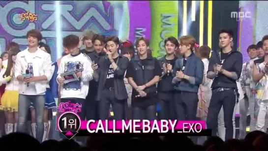 150411 EXO 1위 Win @ Music Core