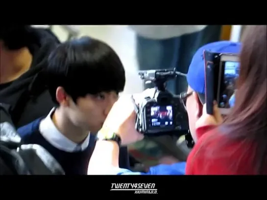 [FANCAM] 140405 D.O Focus @ Gimpo Airport