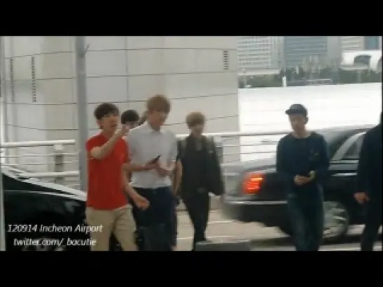 [FANCAM] 120912 EXO-M @ Airport