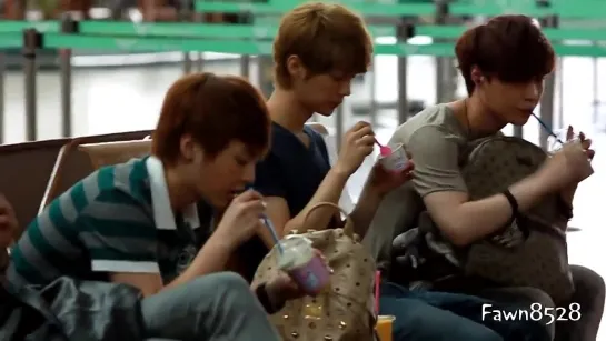 [FANCAM] 120608 EXO-M @ Incheon Airport