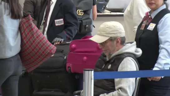 Eric Clapton In A Wheelchair At LAX After Canceling Shows Due To Severe Bronchitis@29.03.2017