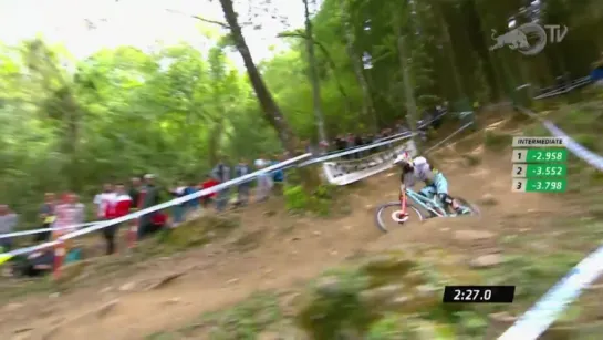 Rachel Athertons Dominating Winning Run  UCI Mountain Bike World Cup 2017