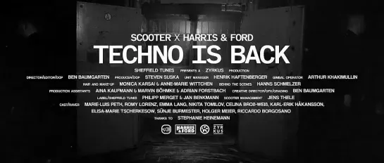 Scooter x Harris & Ford - Techno Is Back (Official Video) 2023