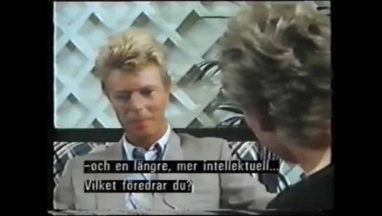 David Bowie - Sweden 1983 - Nöjesmaskinen (Interview, Lets Dance)