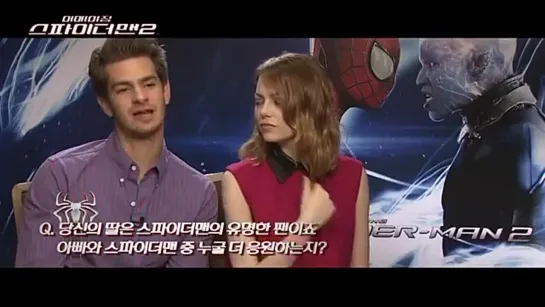 Andrew Garfield, Emma Stone and Jamie Foxx Interview 2014