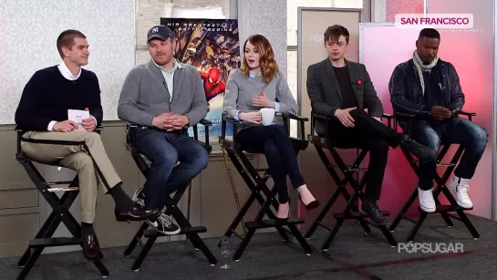 Cast of The Amazing Spider-Man 2 at POPSUGAR headquarters 2