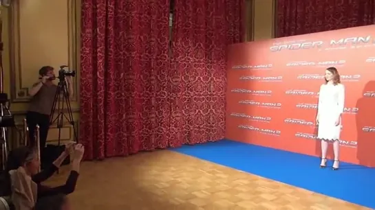 Amazing Spider-Man 2 Rome Photocall Footage (April 14, 2014)