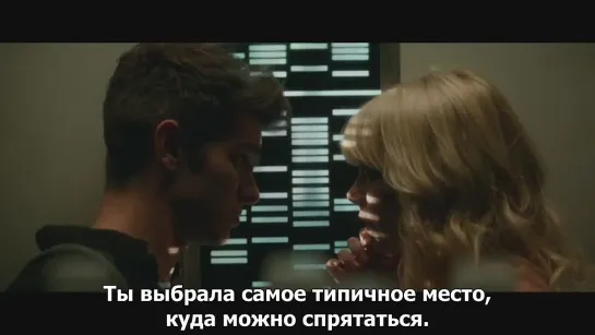 TASM2 Movie Clip - Peter and Gwen Kiss (субтитры)