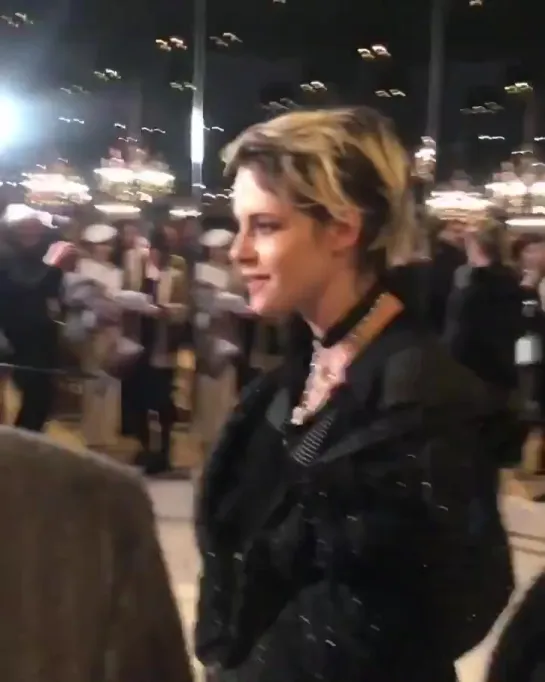 Kristen Stewart at chanel show in Paris - December 4