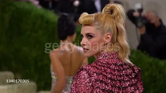 Kristen Stewart at MET Gala carpet in NYC - September 13