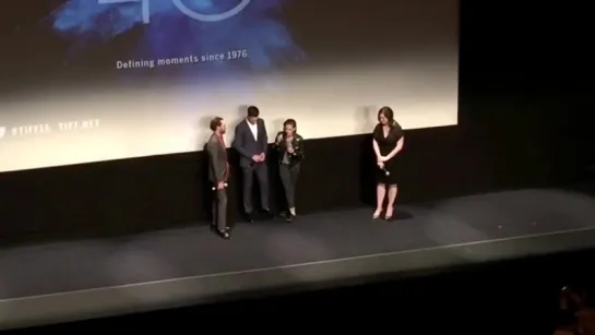 Equals QA after premiere screening at #TIFF15 featuring #KristenStewart, #Nicholas Hoult in Toronto