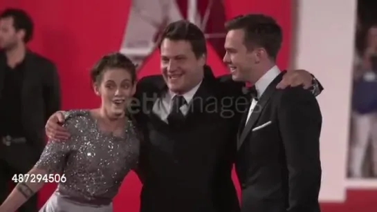 Kristen Stewart with Nicholas Hoult at Equals red carpet at Venice Film Festival (05/09)