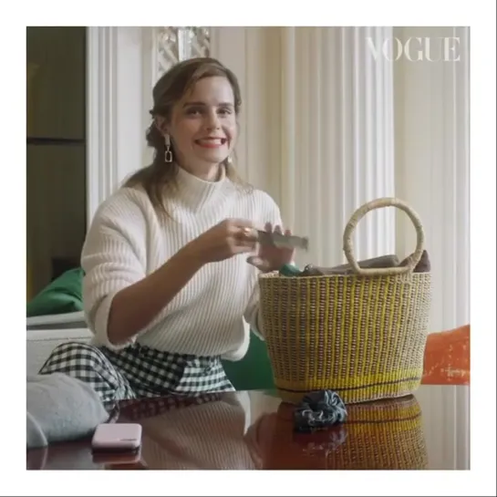 Emma Watson: In The Bag | British Vogue from EW's Instagram