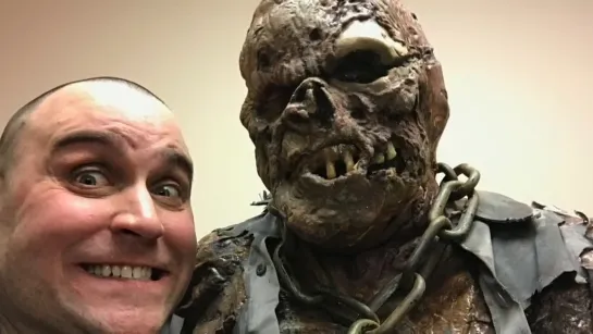 Kane Hodder gets into the Jason Voorhees Make Up